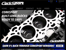 Tablet Screenshot of corksport.com